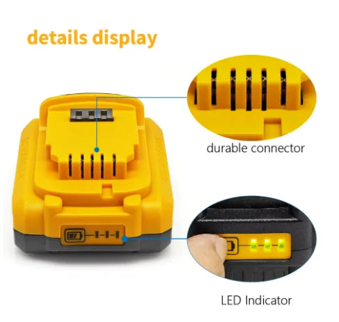 100% original 20V battery power tool DCB606, DCB205，DCB206，DCBGene,DCB200 MAX，20V 6AH,7AH batter