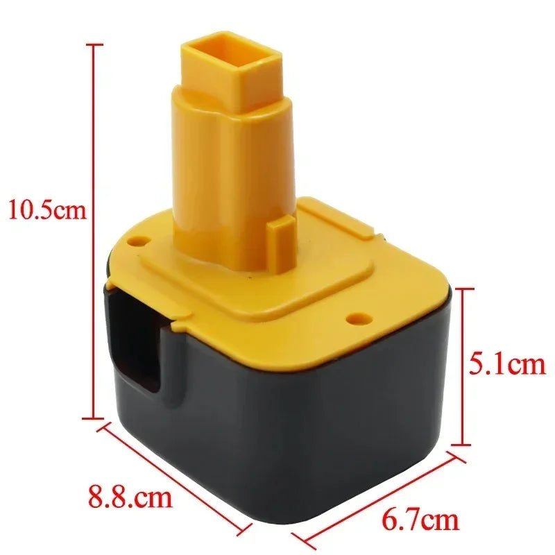 .12V 4800-9800mAh Tool Battery For Dewalt DE9074 DC9071 DE9037 DE9071 DE9075 DW9071 DW9074 DC727 DW9072 DC756 DC980 DC981 DW051.