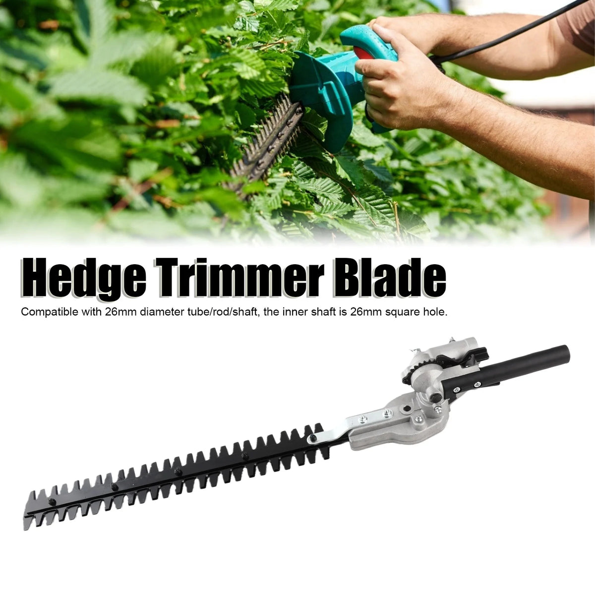 26mm Hedge Trimmer Blade Attachment Replacement Parts for Brush Cutters Garden Trimmers Hedge Trimming Head Garden Accessories