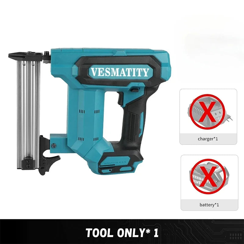 Cordless Nail Gun LZDQ01 Heavy Duty Nailer 100-Nail Capacity 10-30mm BL Motor for Woodworking Framing for 18V 20V Battery