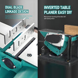 Electric Hand Planer 220V 1800W Multi-Functional Handheld Wood Planer Adjustable Depth Portable Electric Planer with Blade