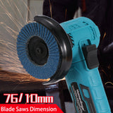 Heimerdinger 18V Brushless Mini Angle Grinder Kit,Cordless Grinding Tool,19000rpm Compact Power Handheld Cutter, No battery