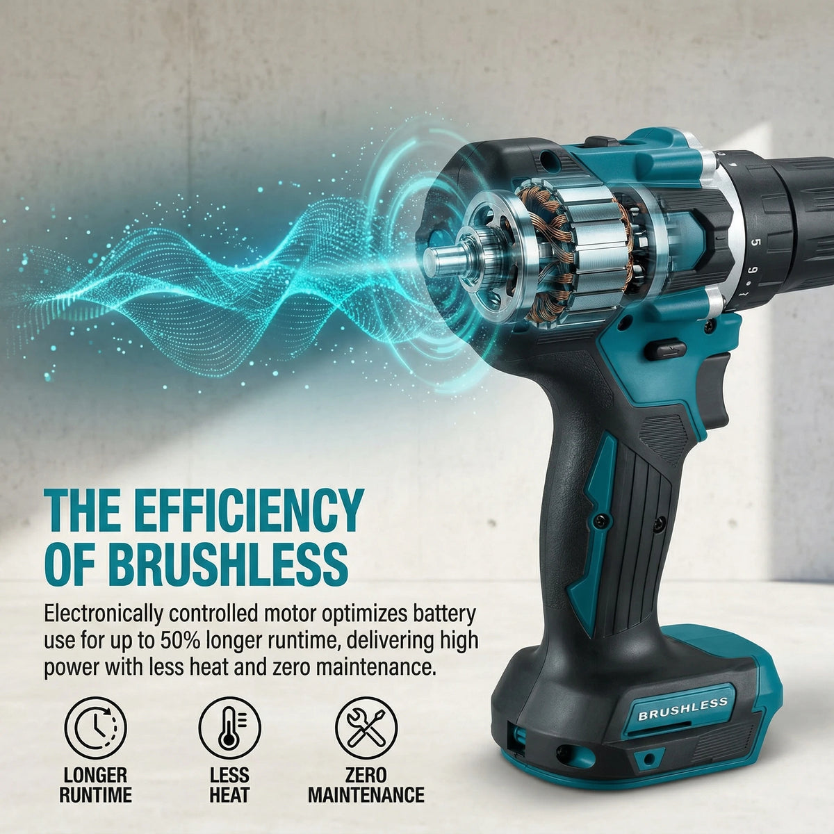 Makita Original DDF487 18V Brushless Electric Screwdriver Cordless Drill Rechargeable Power Tool Only
