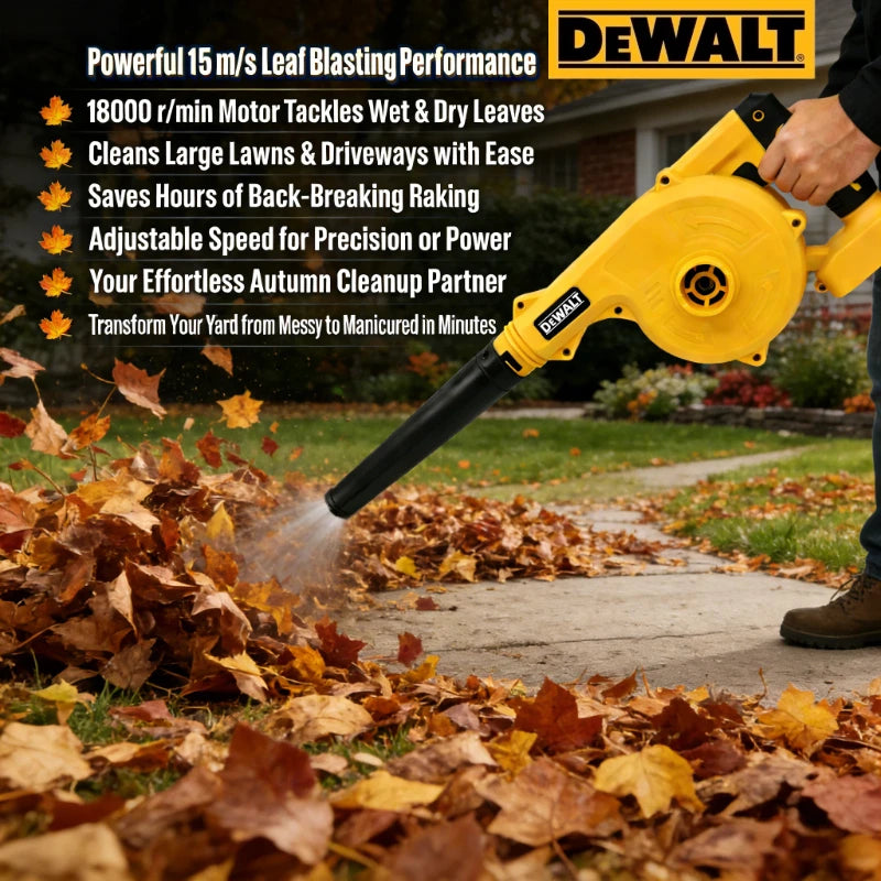 Dewalt Cordless Brush Leaf Blower Vacuum 2 in 1, Air Blower and Vacuum for Dewalt Battery