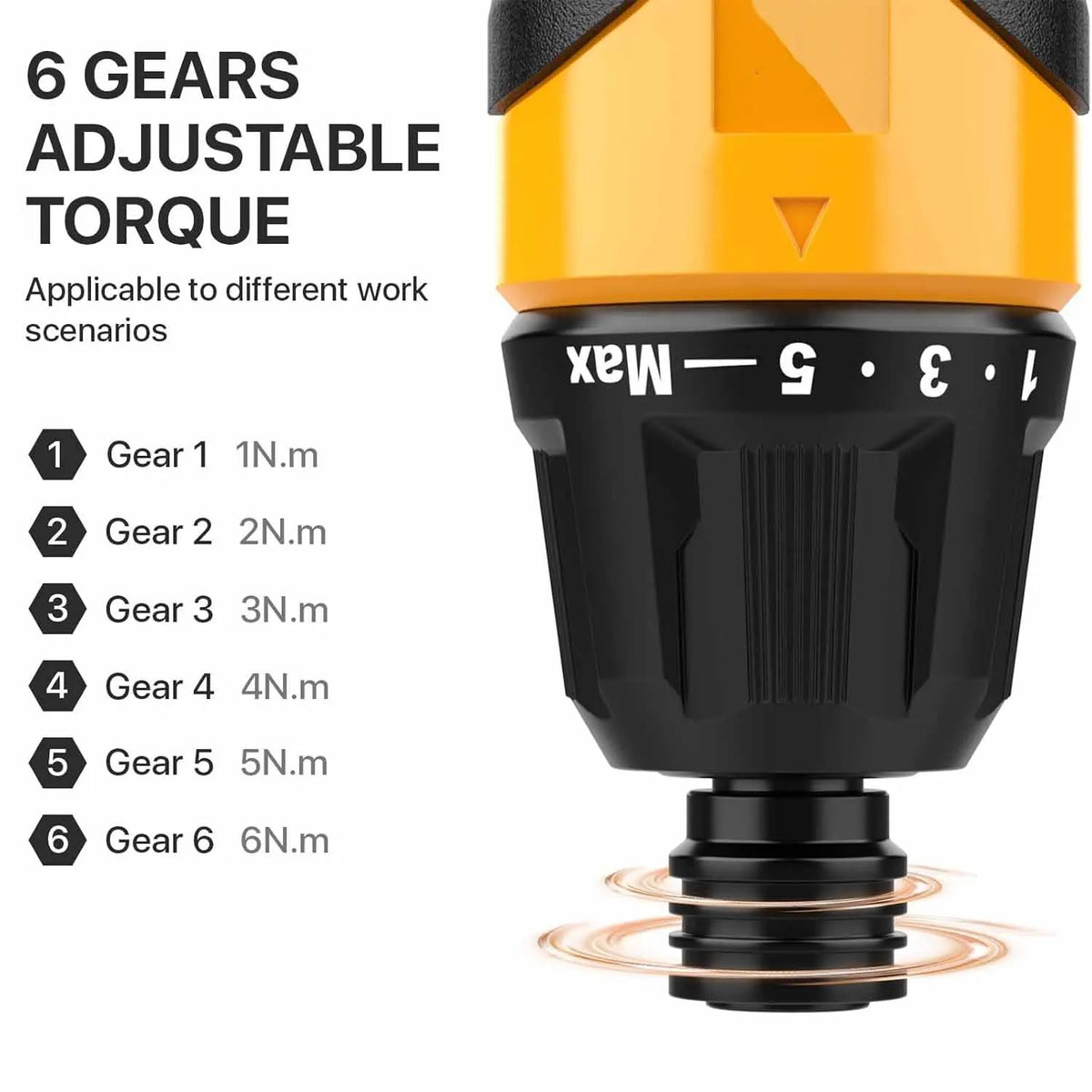 2000mAh 3.7V Cordless Screwdriver 6-Speed Torque Screwdriver, Portable Electric Screwdriver, Hand Tools, Torque Screwdriver Set