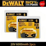100% Genuine Dewalt 20V 6AH Battery, Rechargeable Lithium Ion Battery, Dewalt DCB200DCBL722/DCL050/DCF850Power Tool Replacement