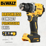 '2026 New!' DEWALT DCD805 Brushless Compact Percussion Drill Rechargeable Lithium Battery 20V Electric Multi-Function Drill