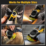 M-WALK 125mm Brushless Electric Angle Grinder Polishing Cutting Machine Cordless Angle Grinder Tools For Dewalt 18/20v Battery