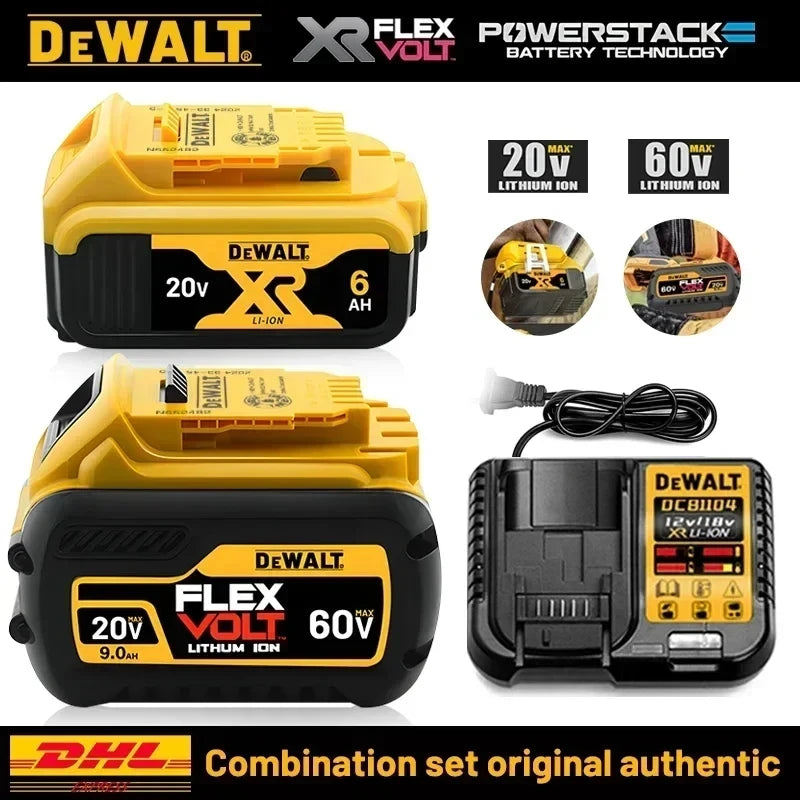 Dewalt 20v Battery DCB206 echargeable Lithium Ion ,Dewalt Battery DCB200 DCB205 DCB606 DCB609 DCB182 Power Tool Replacement