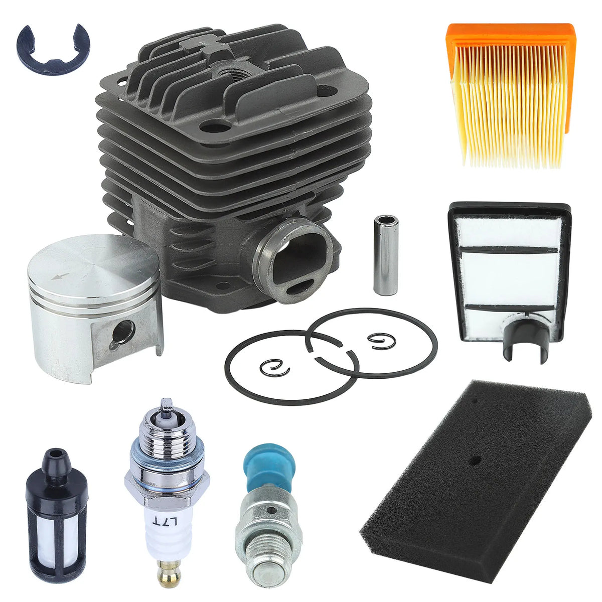 49mm Cylinder Air Fuel Filter Kit For Stihl TS400 Concrete Cut-Off Saw Parts Replace 4223 020 1200
