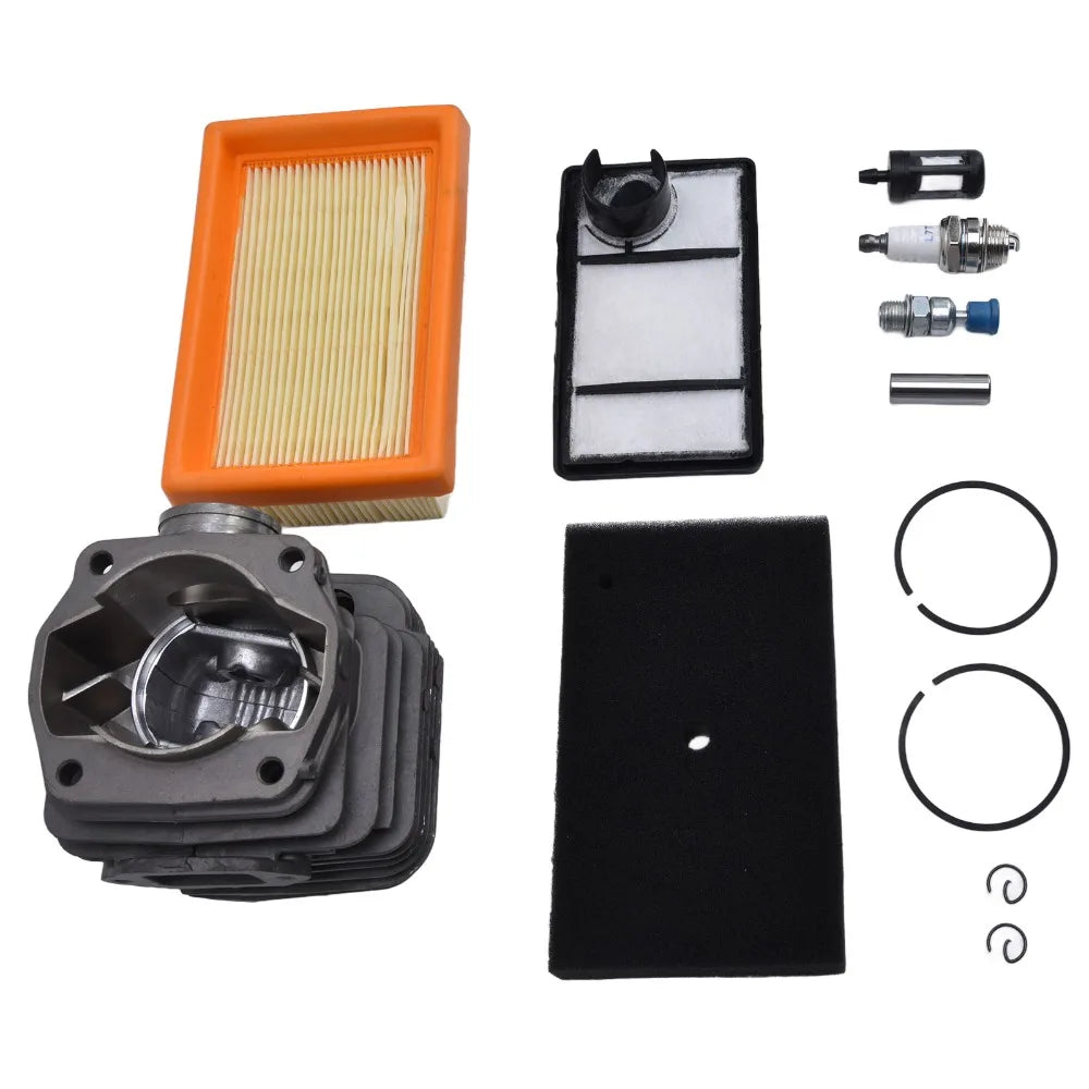 Durable Grey Cylinder Piston Kit Large Bore Metal Cylinder Kit Easy to Install Compact Piston Kit for Stihl TS400