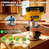 5 Speed Electric Trimming Machine 30000rpm Woodworking Milling Engraving Wood Trimmer Power Tools For Dewalt 20V Battery Pin