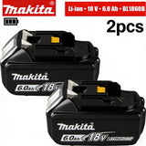 2026 18V Makita BL1860 BL1850B BL1850 BL1840 BL1830 Screwdriver Battery & Charger 18v Replacement Power Tool Batteries.