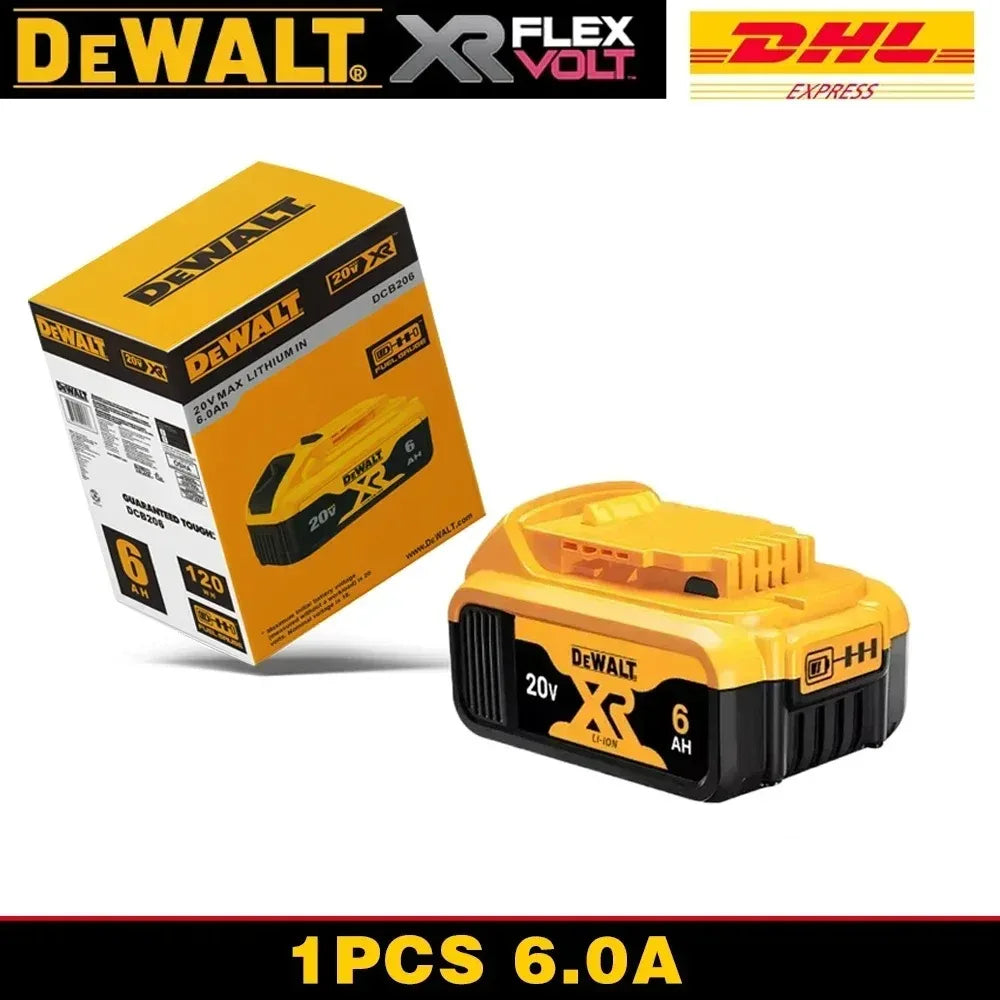 100% Original DeWALT 20V/60V 9.0Ah Power Tool Battery DCB206 DCB205 DCB200 DCF887 DCG405 DCD791 DCF922 DCF850 DCD805 Tool Batter