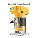 Brushless Electric Trimmer Woodworking Trimming Wood Router Milling Engraving Slotting Machine For Makita/Dewalt/Milwaukee 18V