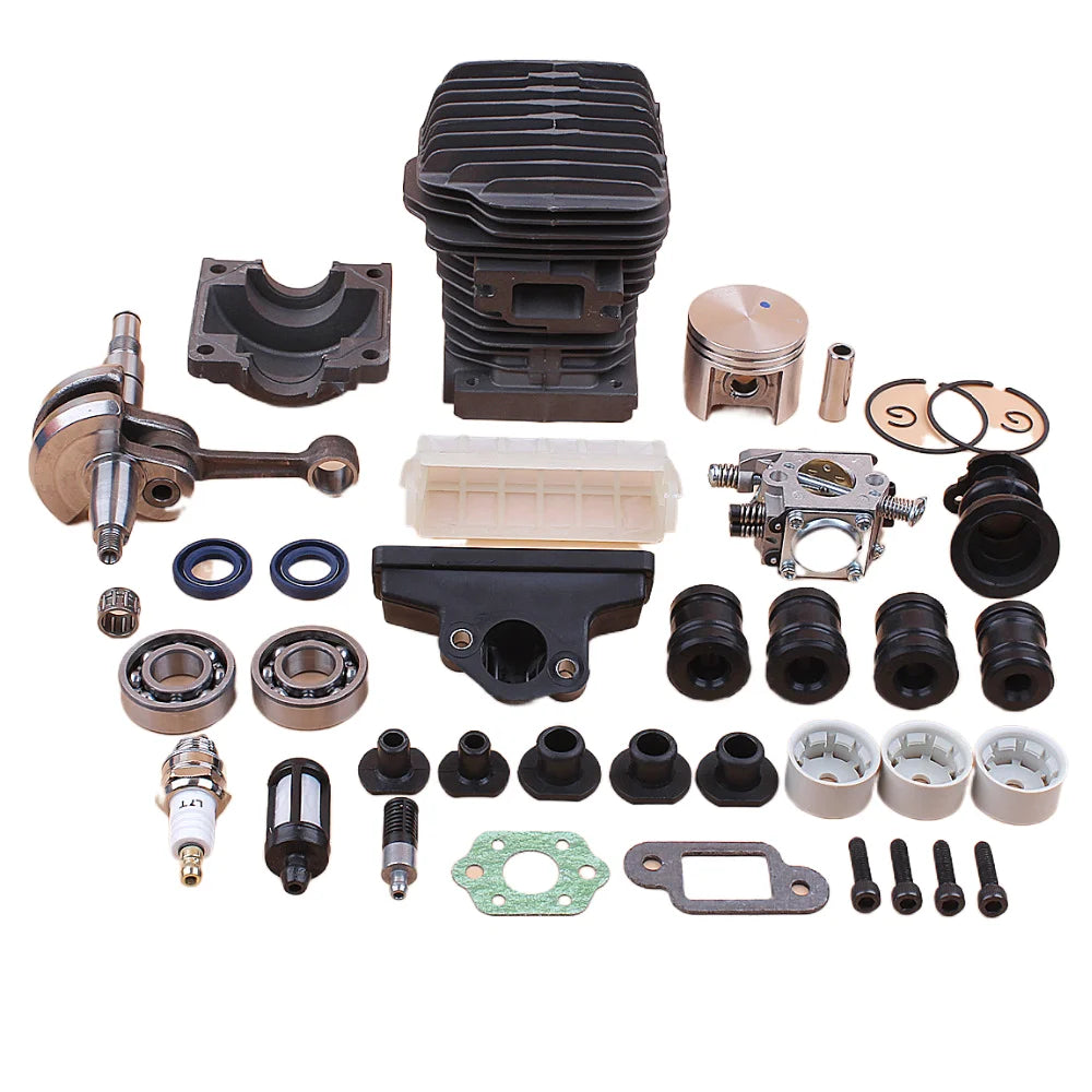 42.5MM Engine Motor Assembly Cylinder Piston Carburetor AV Buffer Set For Stihl MS250 MS230 025 023 MS 250 230 Chainsaw Spares