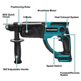 PATUOPRO 28mm Brushless Rotary Hammer Drill 3-Mode Hammer Drill chiselling Power Tool for Makita 18V Battery(No Battery)