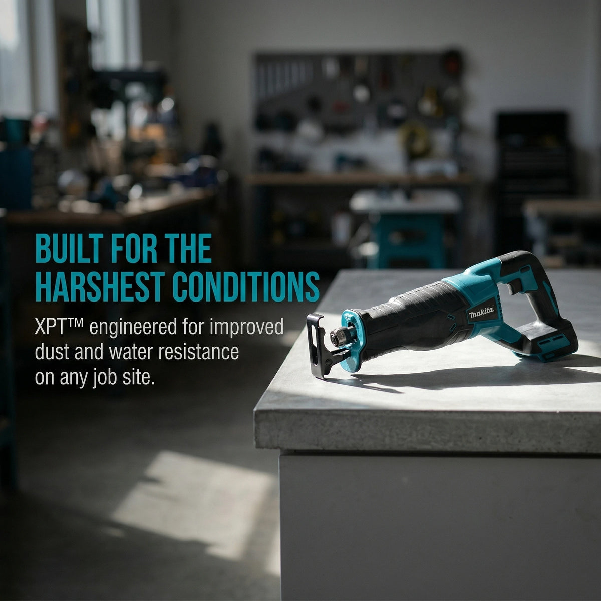 Makita Cordless Reciprocating Saw Power Saw for Wood / Metal Cutting with 4pcs Blades Portable Saw Power Tool (No Battery)