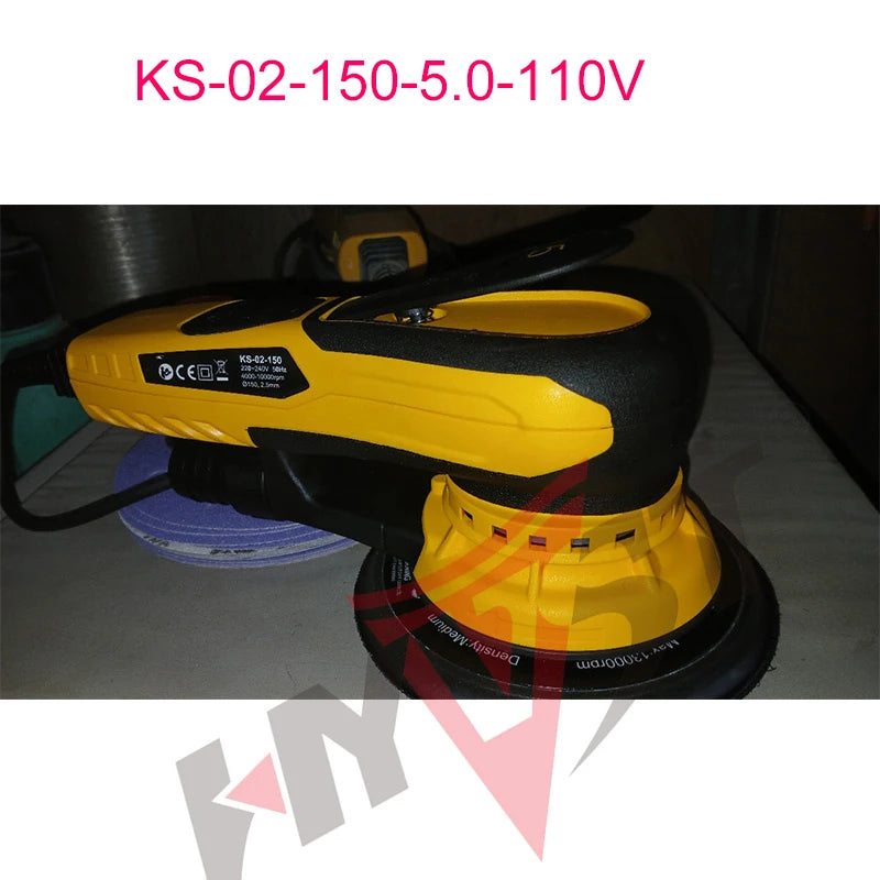 HYVST 6" 5.0mm/2.5mm Multi-function Automotive Brushless Random Electric Orbital Sander Variable Speed Car Sanding Machine
