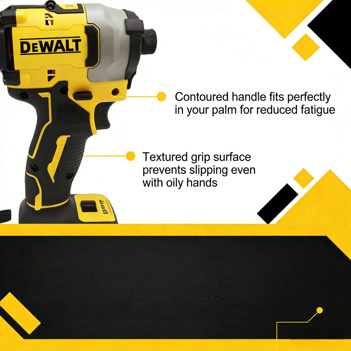 DEWALT DCFNEW850 20V Brushless Cordless Impact Driver, High Torque Rechargeable Handheld Electric Screwdriver Power Tool