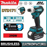 Makita DTD171 18V Brushless Cordless Impact Driver Rechargeable Screwdriver Tool for Furniture Assembly and Installation