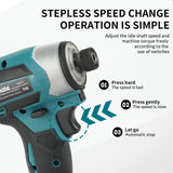 Makita 18V DTD173 Cordless Impact Driver LXT BL Brushless Motor Electric Drill Wood/Bolt/T-Mode 180 N·M Rechargeable Power Tools