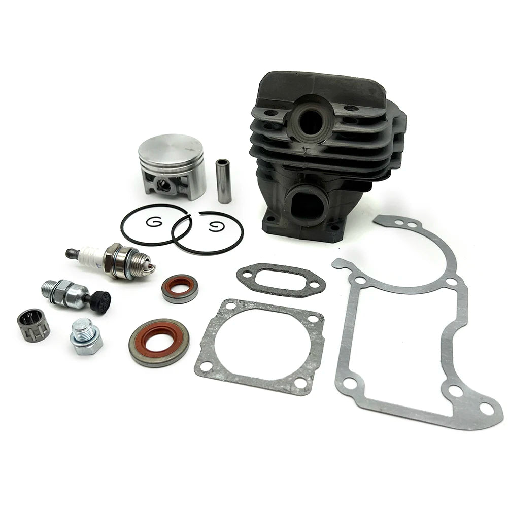 44.7mm Cylinder Piston Set For Stihl 026 MS260 MS 260 Sealing Set And Plugs Cylinder Exhaust Gasket Kit Garden Tool Parts