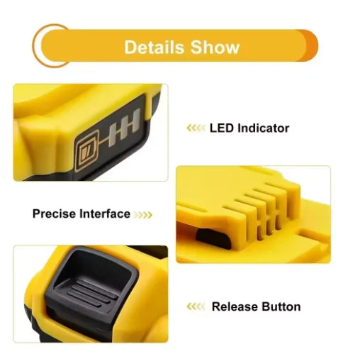 100% original 20V battery power tool DCB606, DCB205，DCB206，DCBGene,DCB200 MAX，20V 6AH,7AH batter