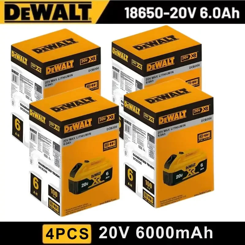 6Ah 9Ah DeWALT 100% Original Battery 20V/60V MAX FlexVolt for DCB606 DCB205 DCB206 DCB209 DCB182 Power Tool with Battery