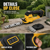 DEWALT DCMHT520N 18V Cordless Hedge Trimmer & Grass Shear, 2-in-1 Garden Care Tool with Interchangeable Blades, Bare Tool Only