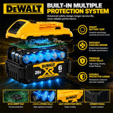 100% Dewalt Original Battery 20V 6AH Battery Replacement DCB200 DCB184 DCB182 DCB206 DCD887 DCD805 DCF860 Power Tool Battery