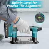 9 Speed Tile Laying Machine 400KG Tile Vibration Leveling Machine Cordless Tile Power Tool for Makita 18V Battery Pins