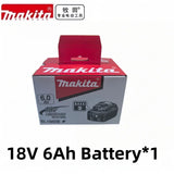 High Torque Original DDF487 Brushless Electric Screwdriver 18V, Makita Original 6.0Ah & Tool Package