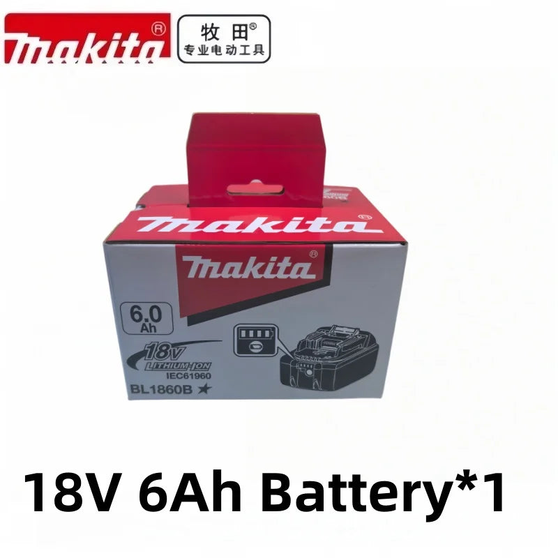 High Torque Original DDF487 Brushless Electric Screwdriver 18V, Makita Original 6.0Ah & Tool Package