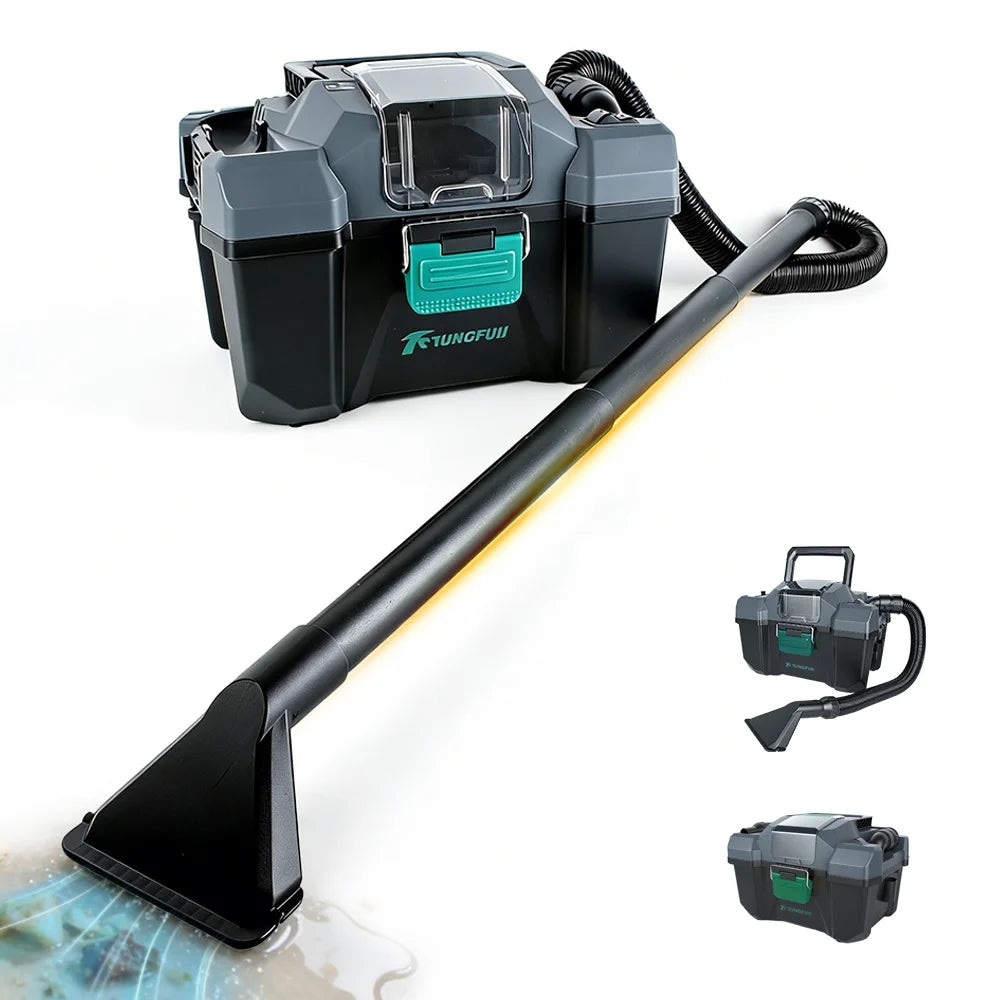 Portable Brushless Lithium-Ion Cordless Vacuum Cleaner High-Suction Wet/Dry Vacuum for DeWalt Battery Powered Cleaning