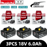 Genuine 6AH Makita BL1860 6ah Battery Power Tools Li-ion Replacement LXT BL1850 BL1840 for 18V Screwdriver with BMS 18v Battery