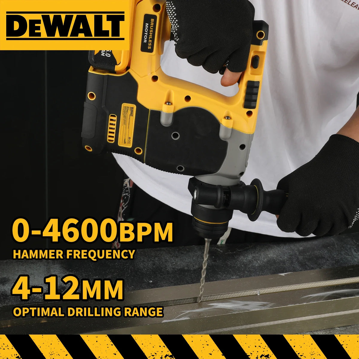 DEWALT DCH273 20V MAX Brushless SDS‑Plus Rotary Hammer Drill L‑Shape Cordless Percussion Drill, Tool Only No Battery