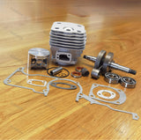 288 Cylinder Piston Kit With Crankshaft And Bearings Oil Seals Gaskets Assembly Fits Husqvarna 281 181 Chainsaw Accessories