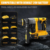 2 Modes SDS Metal Concrete Breaker Jackhammer Tools For DeWALT 20V Battery Brushless Rotary Impact Hammer Drill Cordless