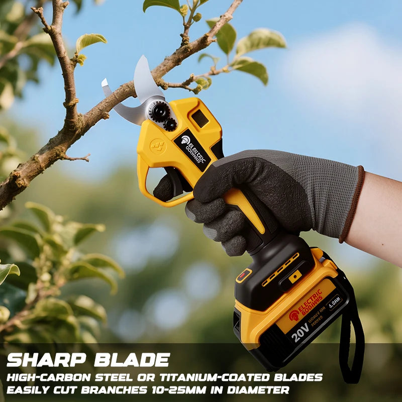 Electric Goddess Brushless 45mm Electric Pruning Shear For Dewalt 20V Battery Cordless Fruit Tree Bonsai Electric Scissors