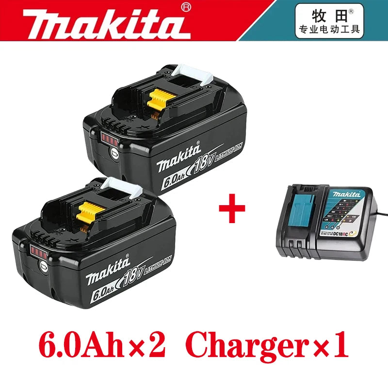 Genuine Makita BL1860B Battery 6.0Ah 18V Lithium-Ion Rechargeable LXT Pack BL1840B BL1850 BL1860B BL1890