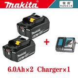 Genuine Makita BL1860B Battery 6.0Ah 18V Lithium-Ion Rechargeable LXT Pack BL1840B BL1850 BL1860B BL1890