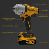 DeWALT DCF900 20V Cordless Impact Wrench 1/2" Hog‑Ring Anvil Brushless Power Tool For Truck Bolt Nut Disassembly Bare Tool