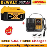 Original DeWalt 20V MAX 5Ah Battery and Charger Kit, DCB205 For Dewalt 20V Cordless Drill Impact Driver Work Light Battery