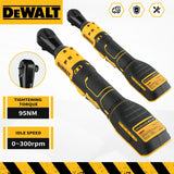 DEWALT DCF512 20V Brushless 1/2" Right Angle Ratchet Wrench LED Display Variable Speed for Auto Repair Construction