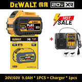 100% Original DeWALT 20V/60V 9.0Ah Power Tool Battery DCB206 DCB205 DCB200 DCF887 DCG405 DCD791 DCF922 DCF850 DCD805 Tool Batter
