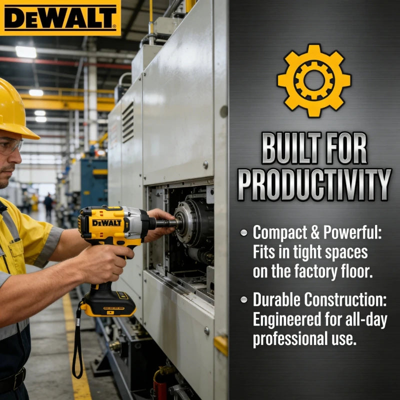 DEWALT DCF860 Premium Brushless Impact Driver, 20V Cordless Power Tool with 282NM Max Torque, Bare Unit