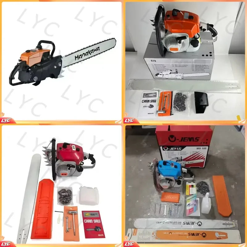 for MS070 Chainsaw 105cc 4.8kW High Power 2 Stroke Petrol Saw Cutter 404 Pitch Garden Tool Replacement Parts for Stihl MS 070
