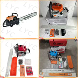 for MS070 Chainsaw 105cc 4.8kW High Power 2 Stroke Petrol Saw Cutter 404 Pitch Garden Tool Replacement Parts for Stihl MS 070