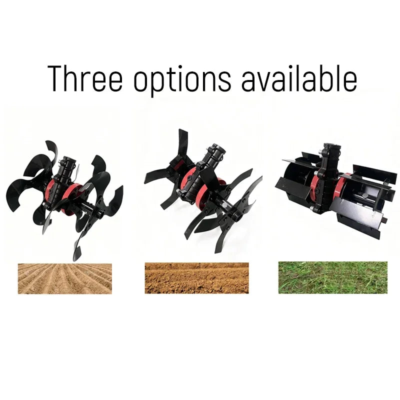 High Efficiency Tiller Wheel Weeding Wheel Deep Trenching Wheel Garden Tiller Accessory Cultivator Blade Soil Tool